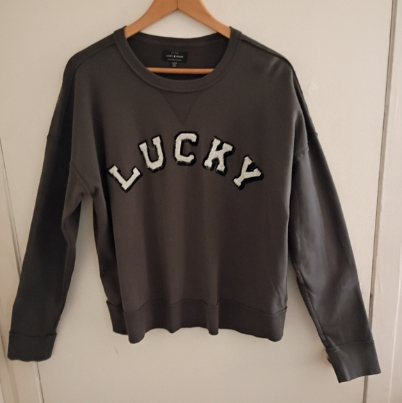 Lucky Brand Tops - Lucky Brand Gray Sweatshirt